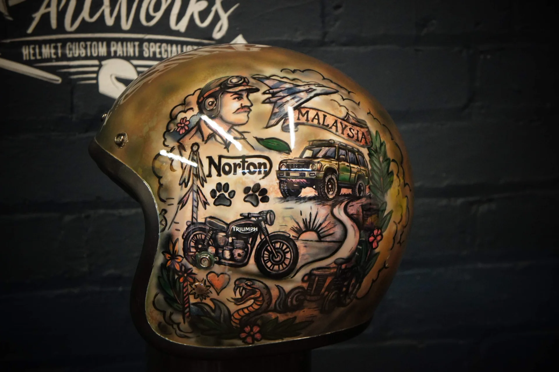 Seventy Years, One Helmet: A Hand-Painted 70th Birthday Tribute
