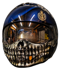 Bell Broozer Custom Pianted in  Royal Engineer Military Skull