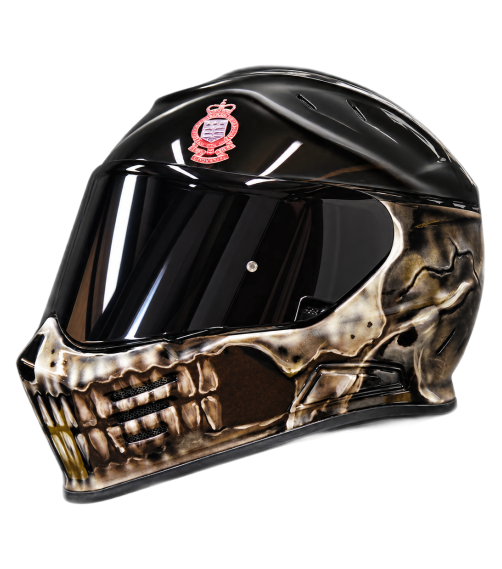 Simpson Venom Custom painted in regimental Skull Design on Simpson Venom 