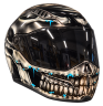 Axxis Ghostfighter helmet custom designed in Biomech Skull  0